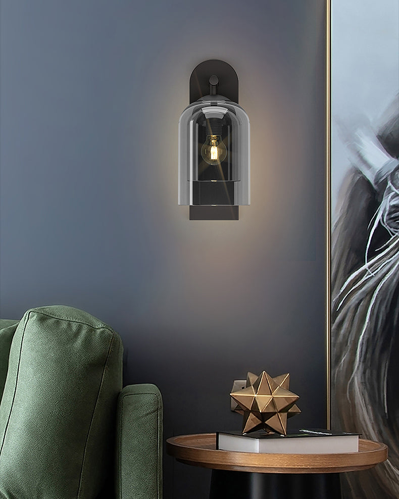 WOMO Bell Black Wall Sconce-WM6110