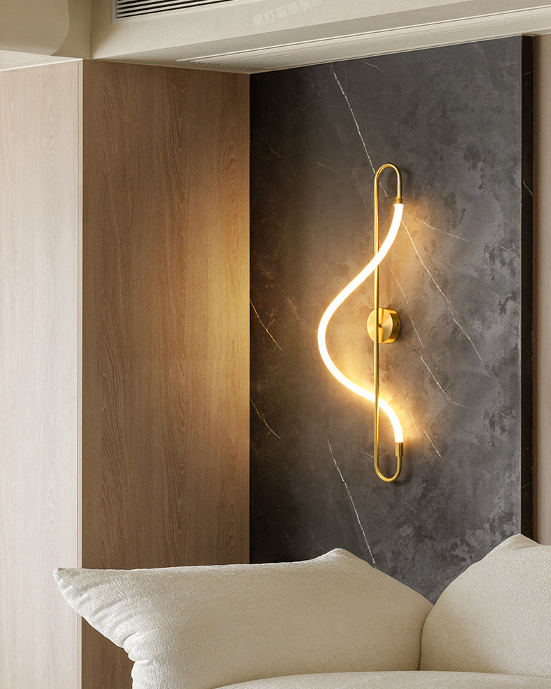 WOMO Art Musical Note LED Wall Sconce-WM6111