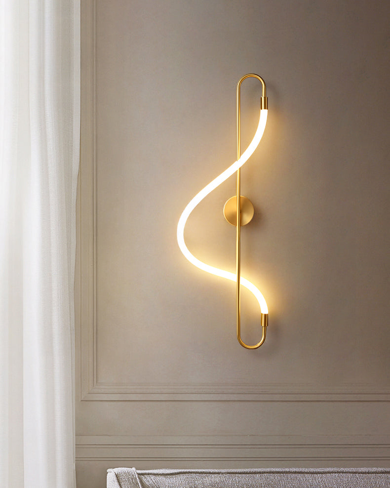 WOMO Art Musical Note LED Wall Sconce-WM6111