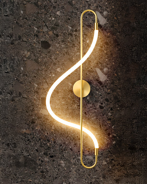 WOMO Art Musical Note LED Wall Sconce-WM6111