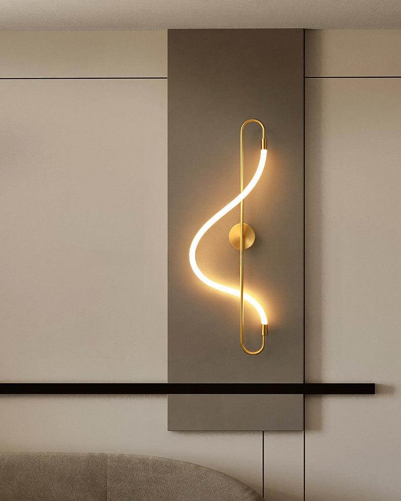 WOMO Art Musical Note LED Wall Sconce-WM6111