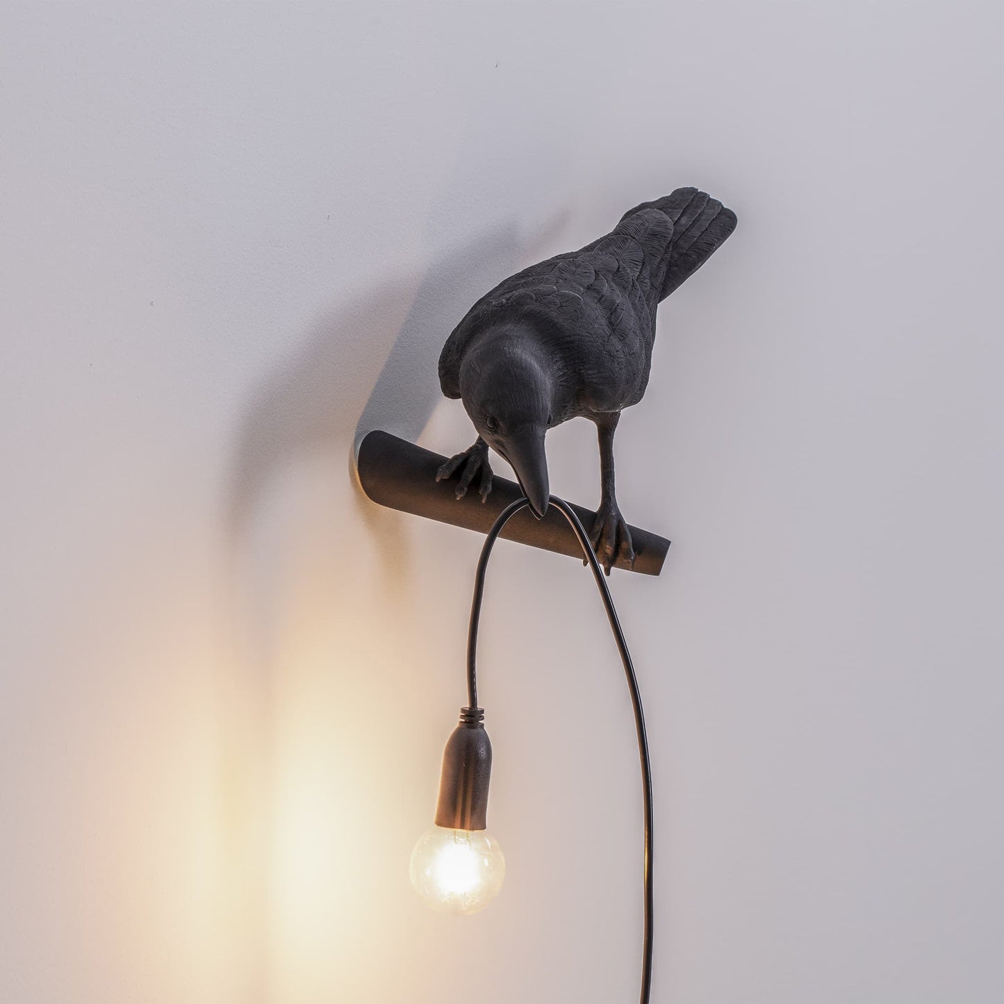 WOMO White/Black Bird Wall Sconce-WM6113