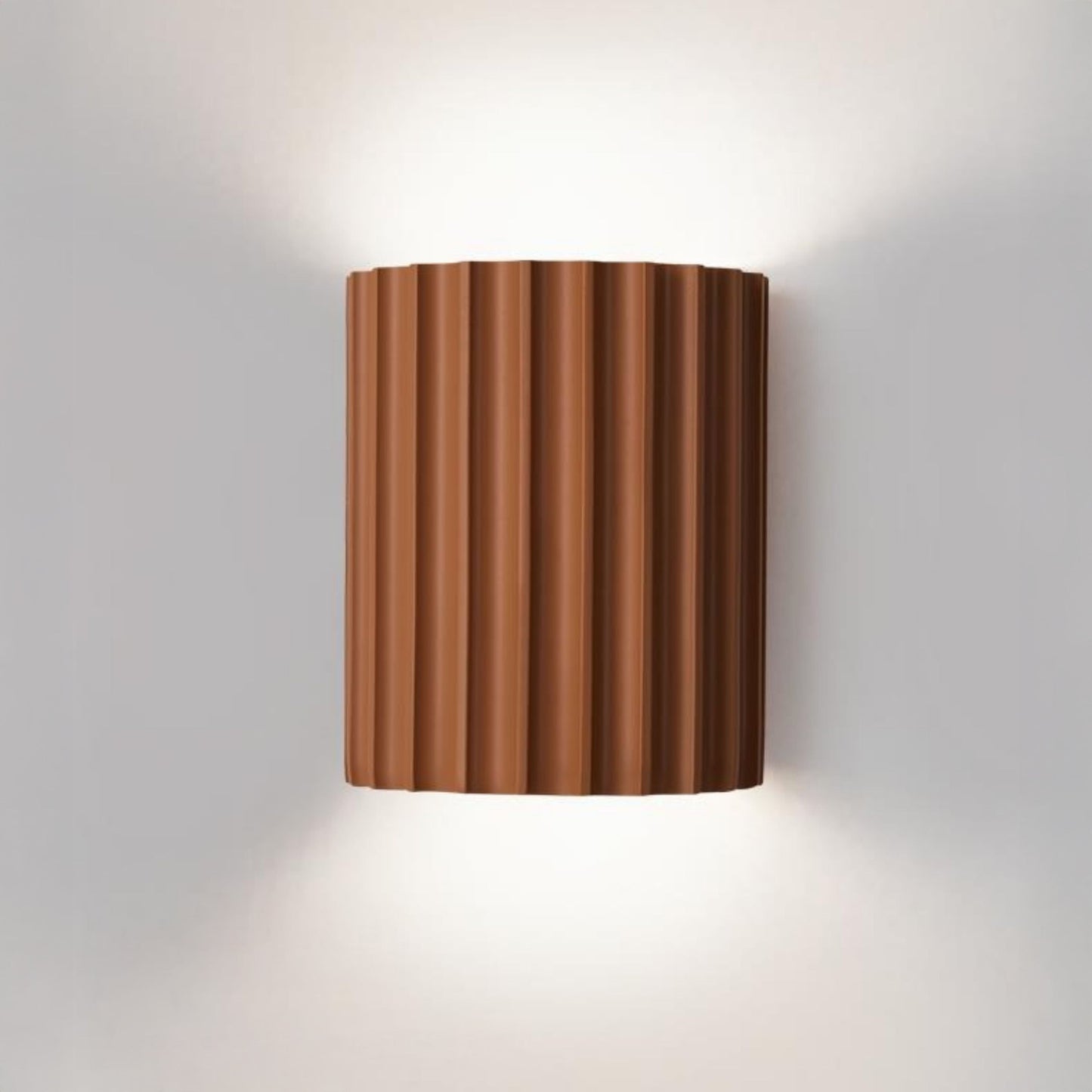 WOMO Half Cylinder Fluted Wall Sconce-WM6137
