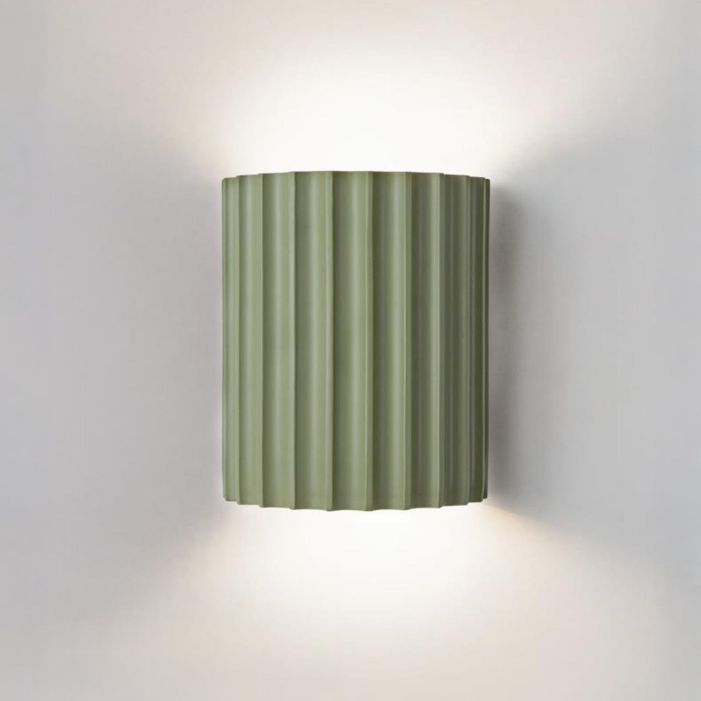 WOMO Half Cylinder Fluted Wall Sconce-WM6137