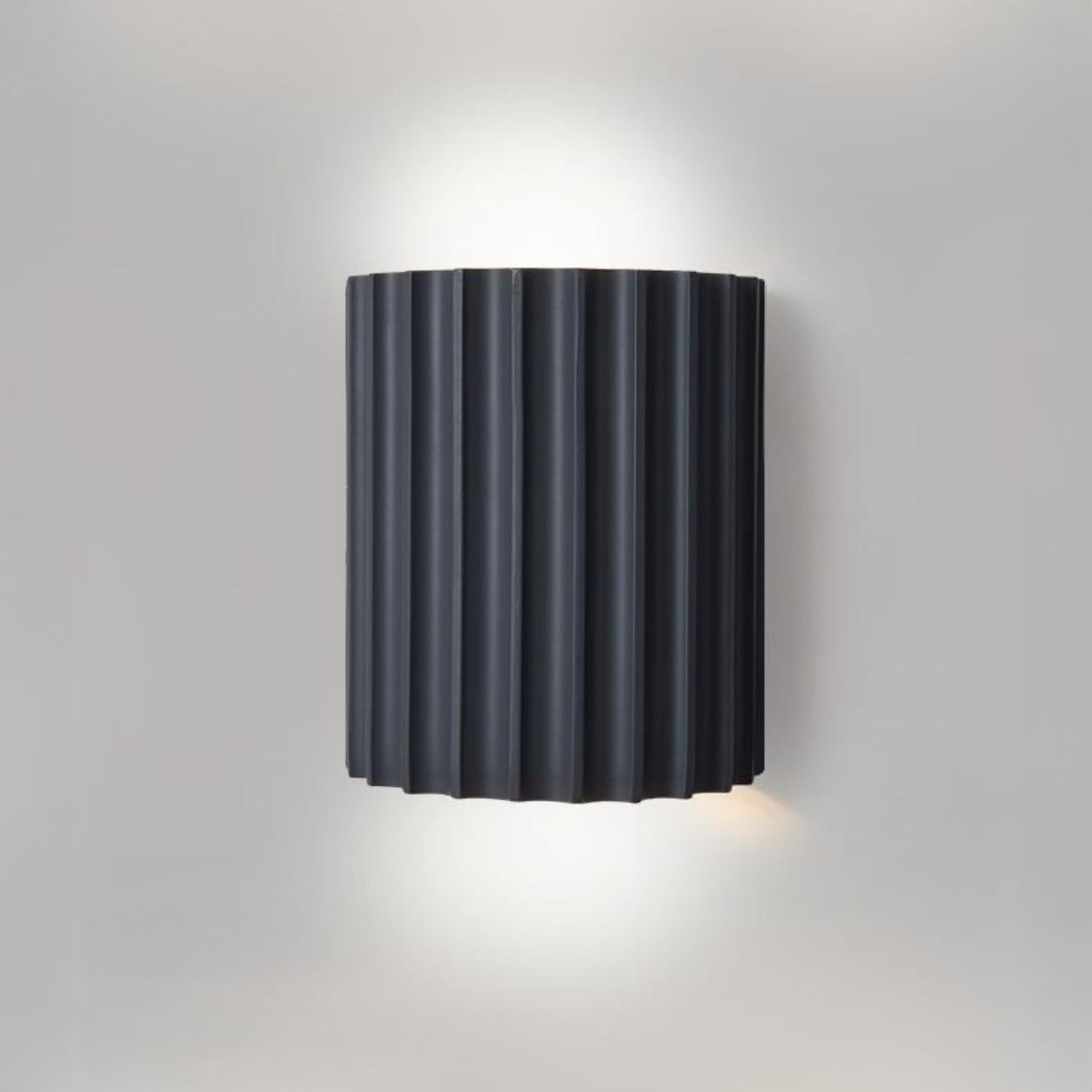 WOMO Half Cylinder Fluted Wall Sconce-WM6137
