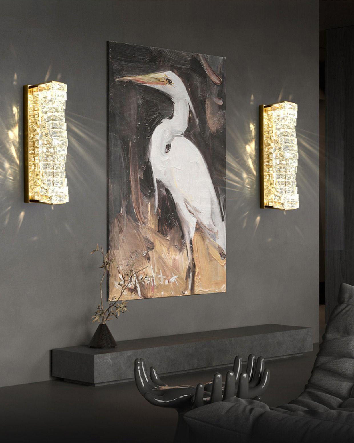 WOMO Luxury Crystal Wall Sconce-WM6138