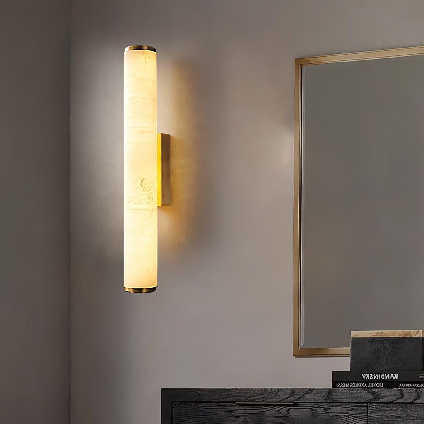 WOMO Alabaster Tube Wall Sconce-WM6139