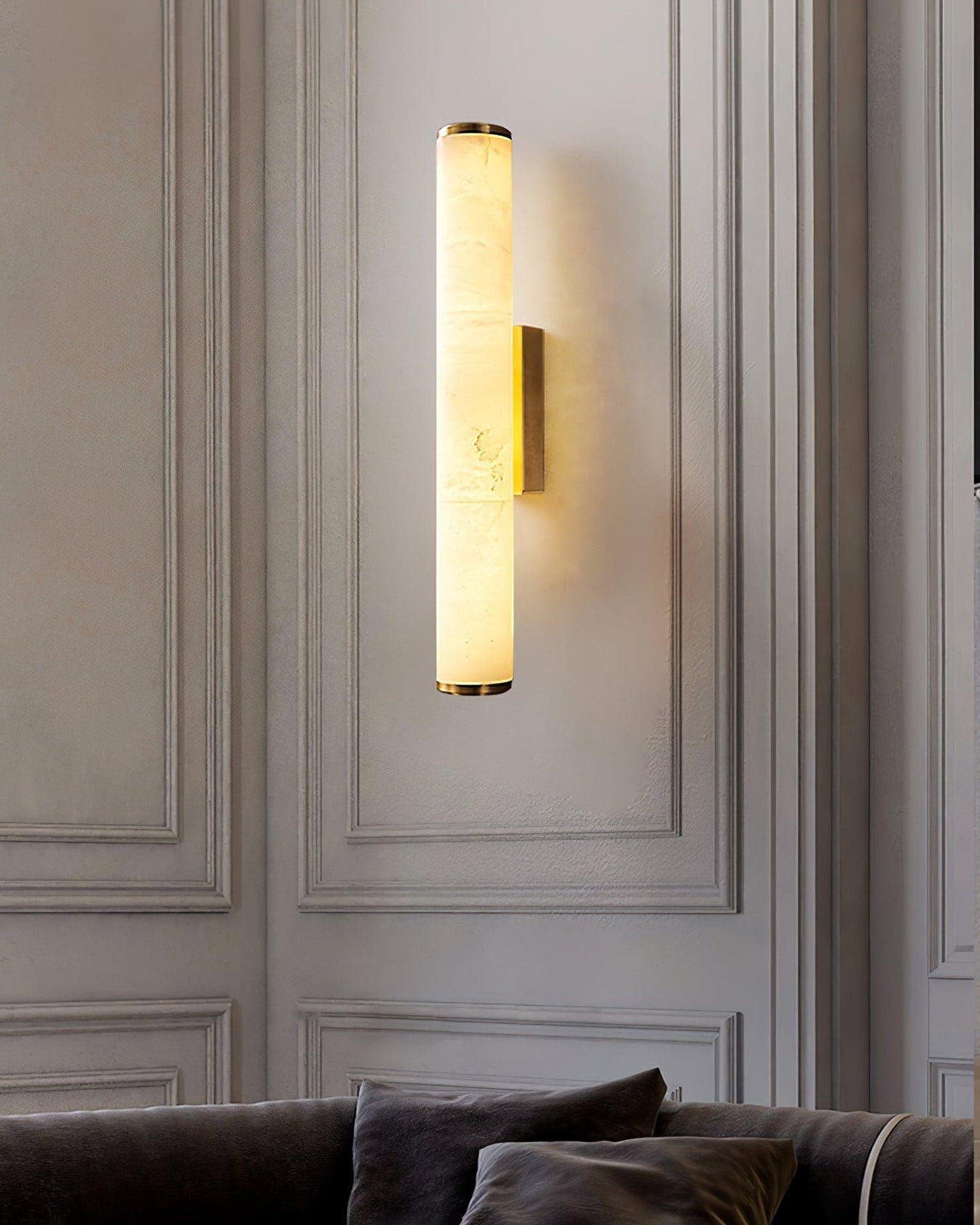WOMO Alabaster Tube Wall Sconce-WM6139