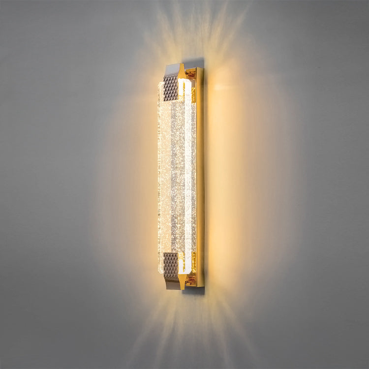 WOMO Bubble Crystal Long Wall Sconce-WM6142