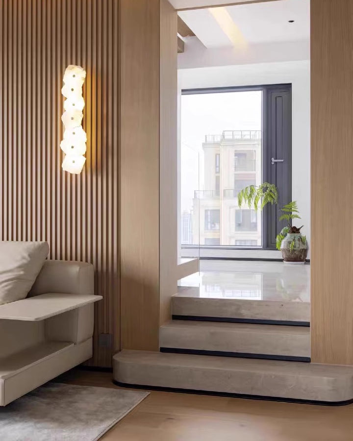 WOMO Alabaster Wall Sconce-WM6143