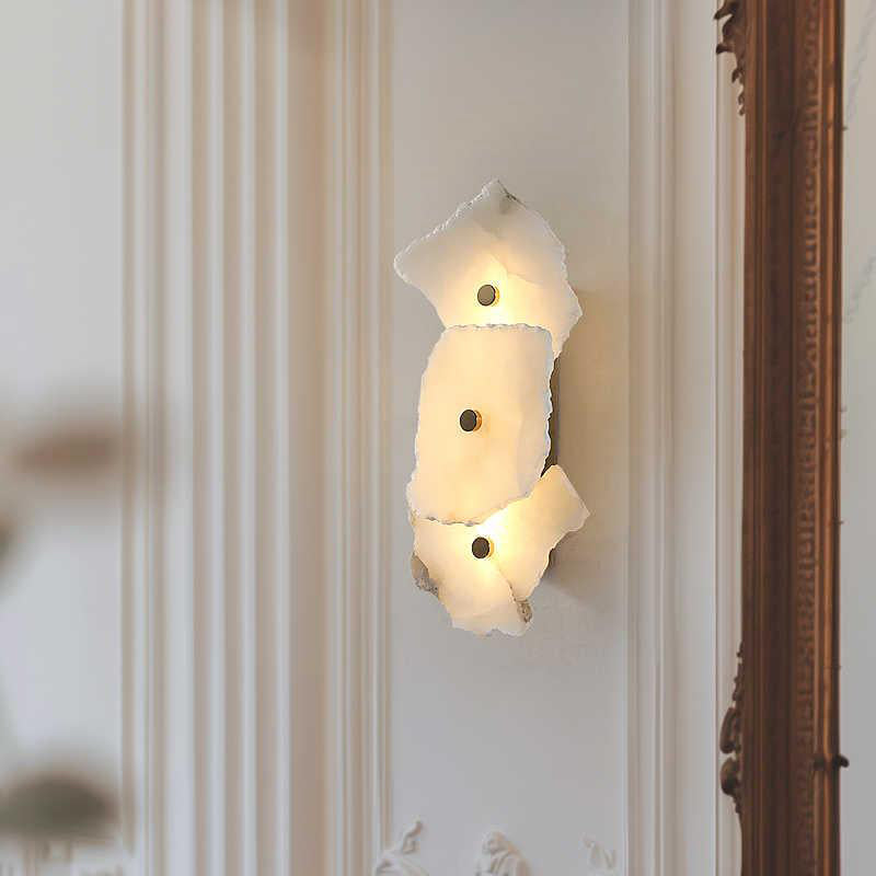 WOMO Alabaster Wall Sconce-WM6143