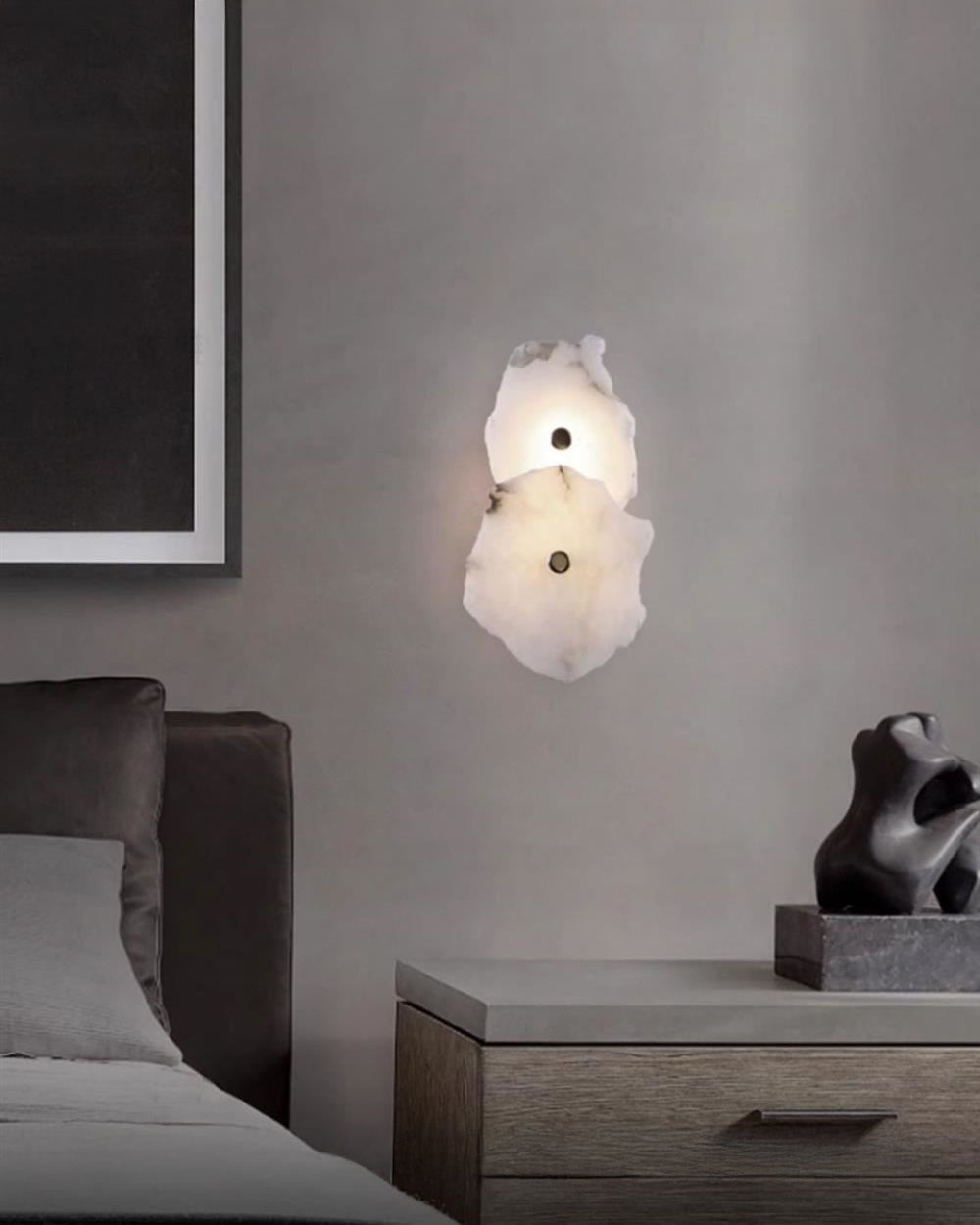 WOMO Alabaster Wall Sconce-WM6143