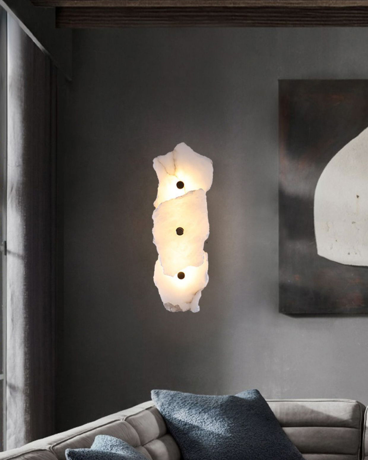 WOMO Alabaster Wall Sconce-WM6143