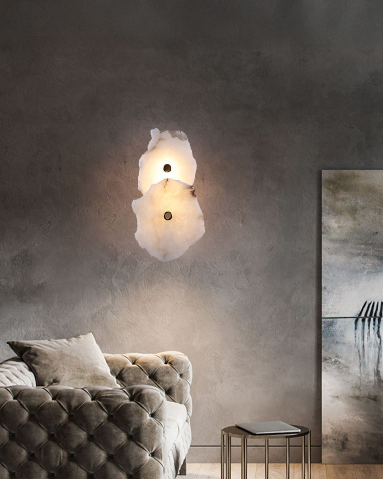 WOMO Alabaster Wall Sconce-WM6143