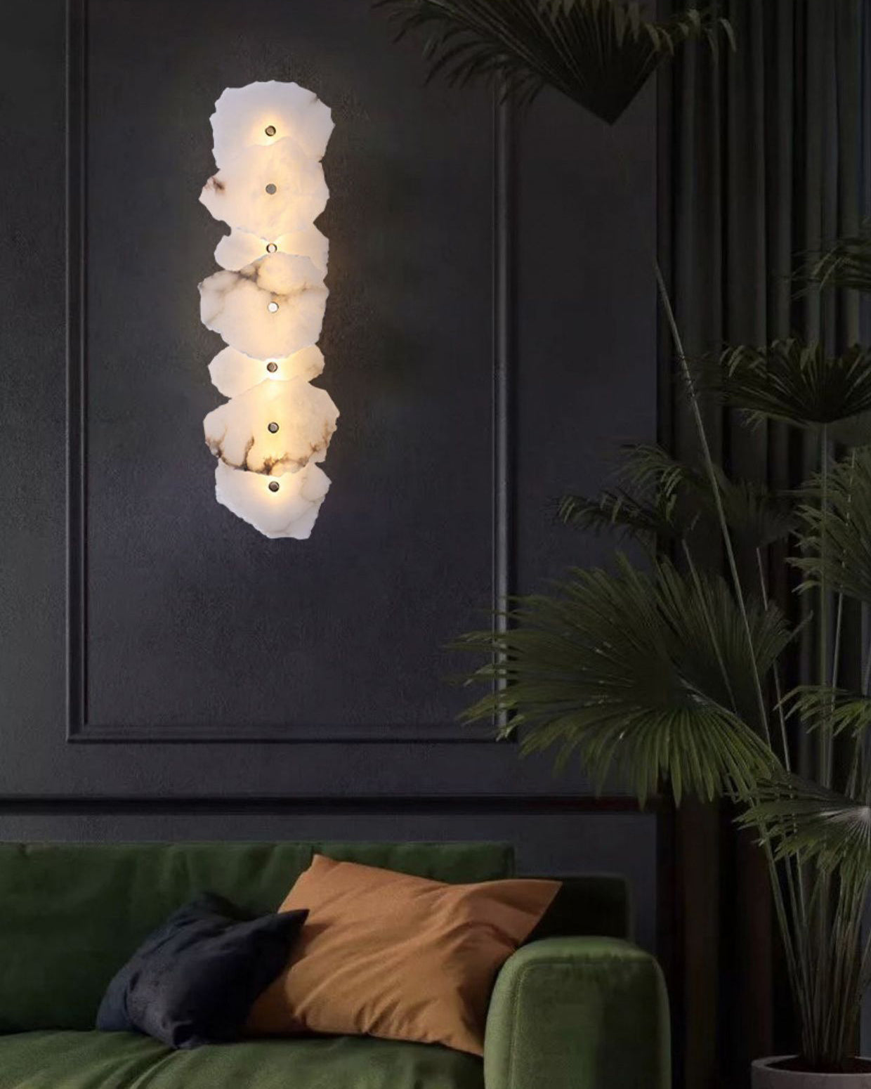 WOMO Alabaster Wall Sconce-WM6143
