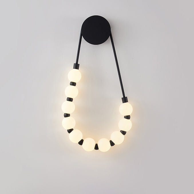WOMO Pearl Necklace Elegent Wall Sconce-WM6145