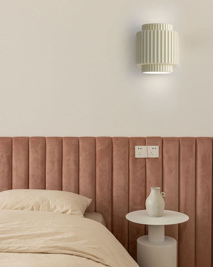 WOMO Fluted Cylinder Wall Sconce-WM6153