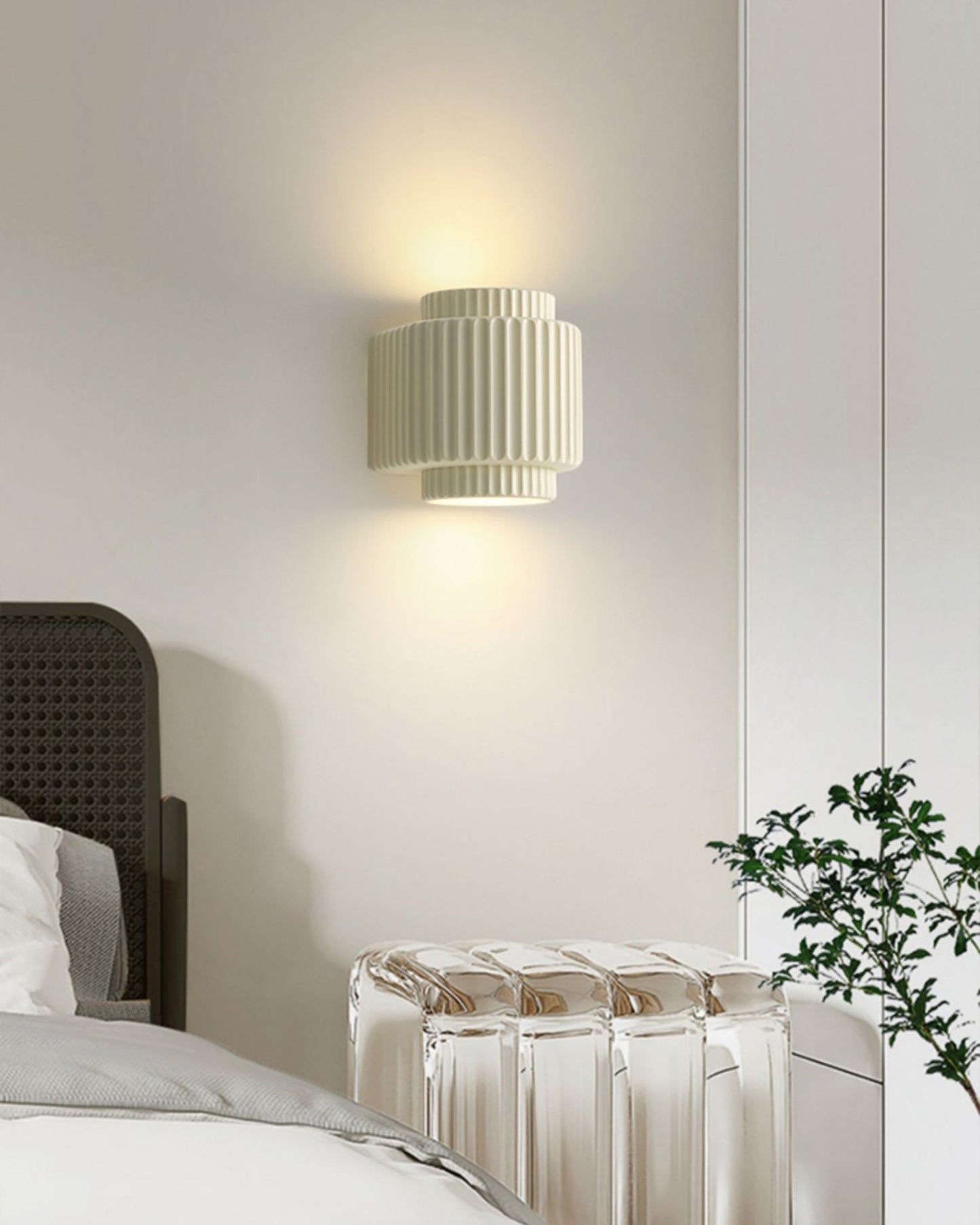 WOMO Fluted Cylinder Wall Sconce-WM6153
