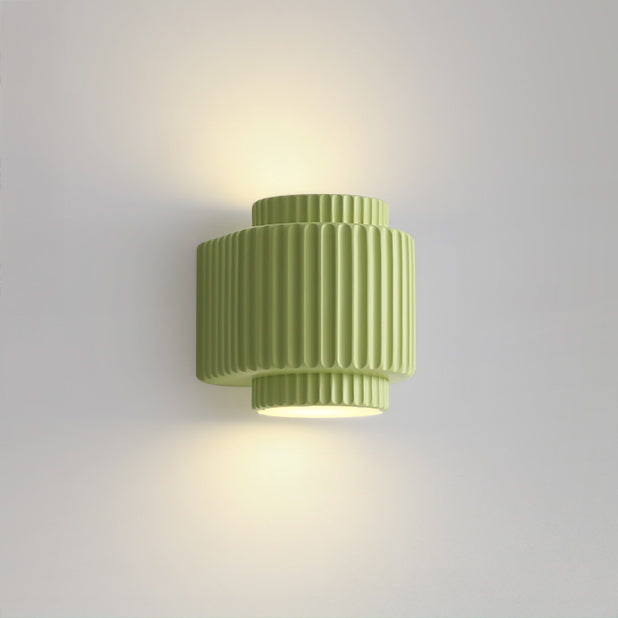 WOMO Fluted Cylinder Wall Sconce-WM6153