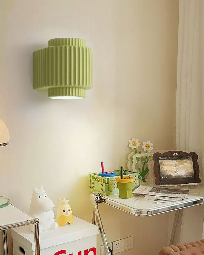 WOMO Fluted Cylinder Wall Sconce-WM6153