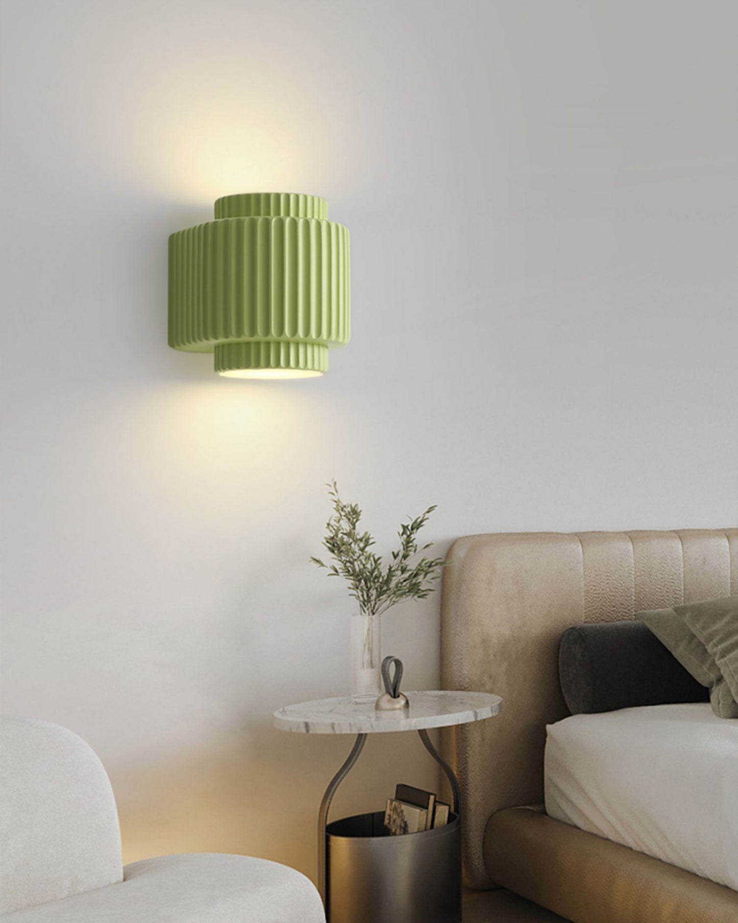 WOMO Fluted Cylinder Wall Sconce-WM6153
