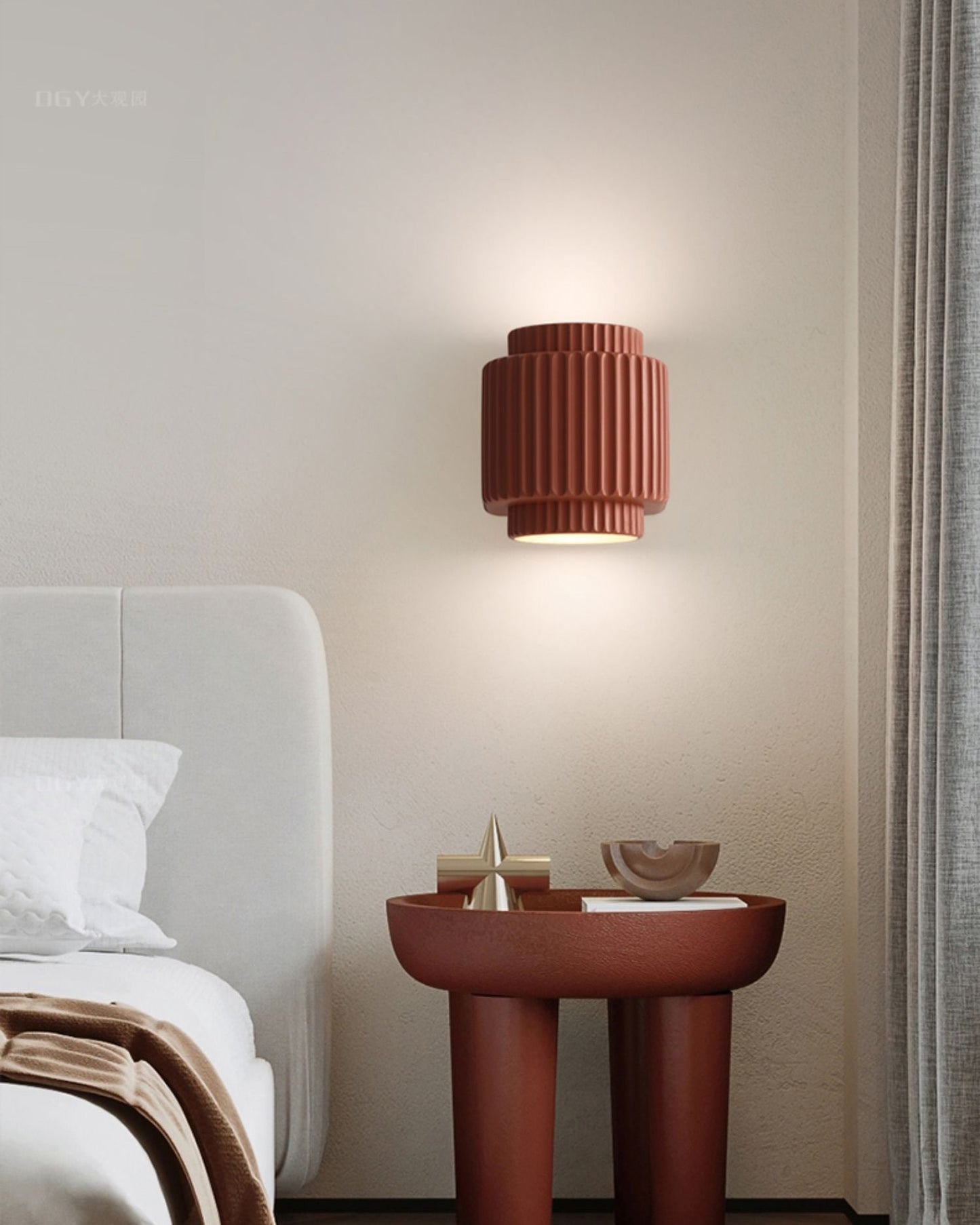 WOMO Fluted Cylinder Wall Sconce-WM6153