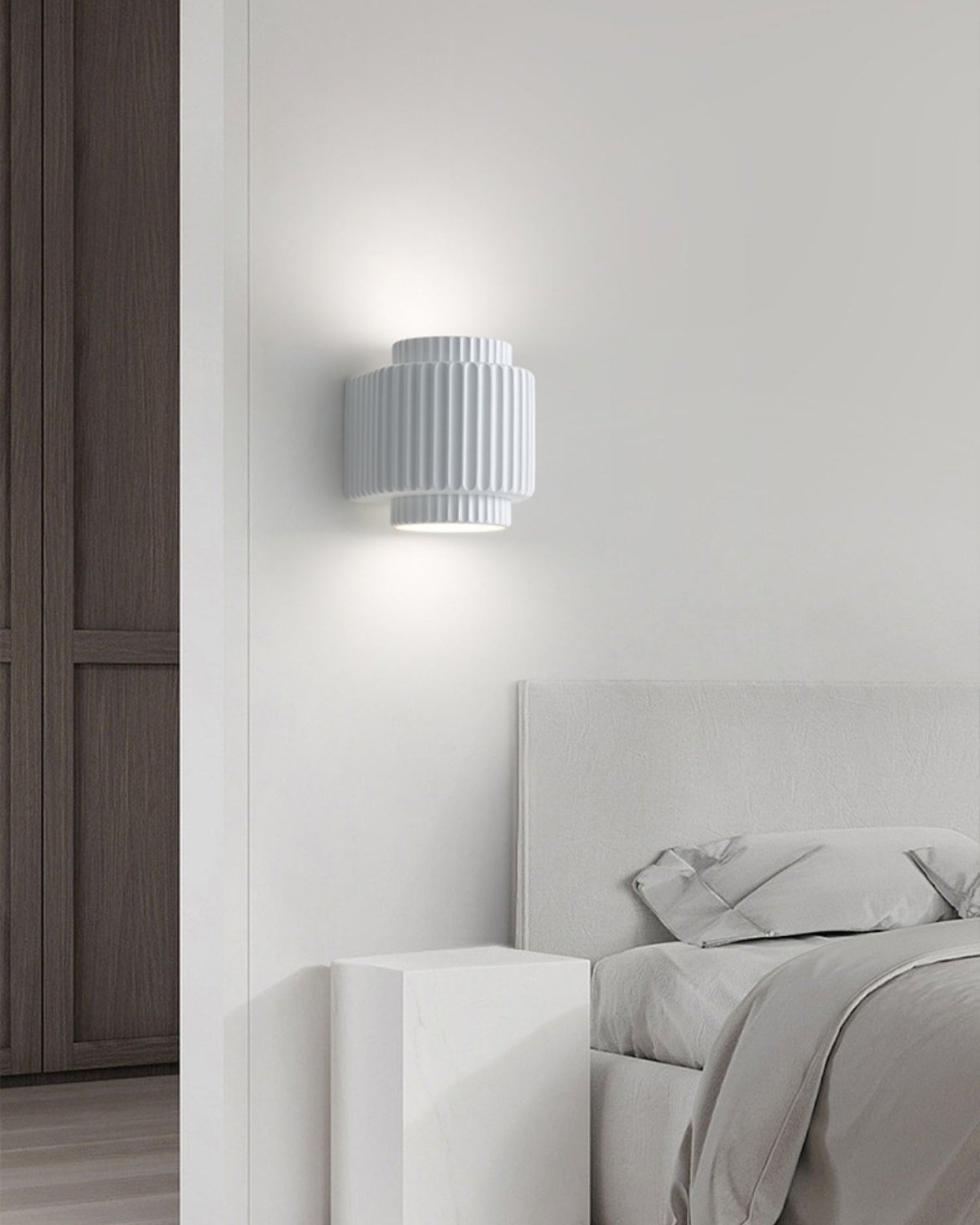 WOMO Fluted Cylinder Wall Sconce-WM6153