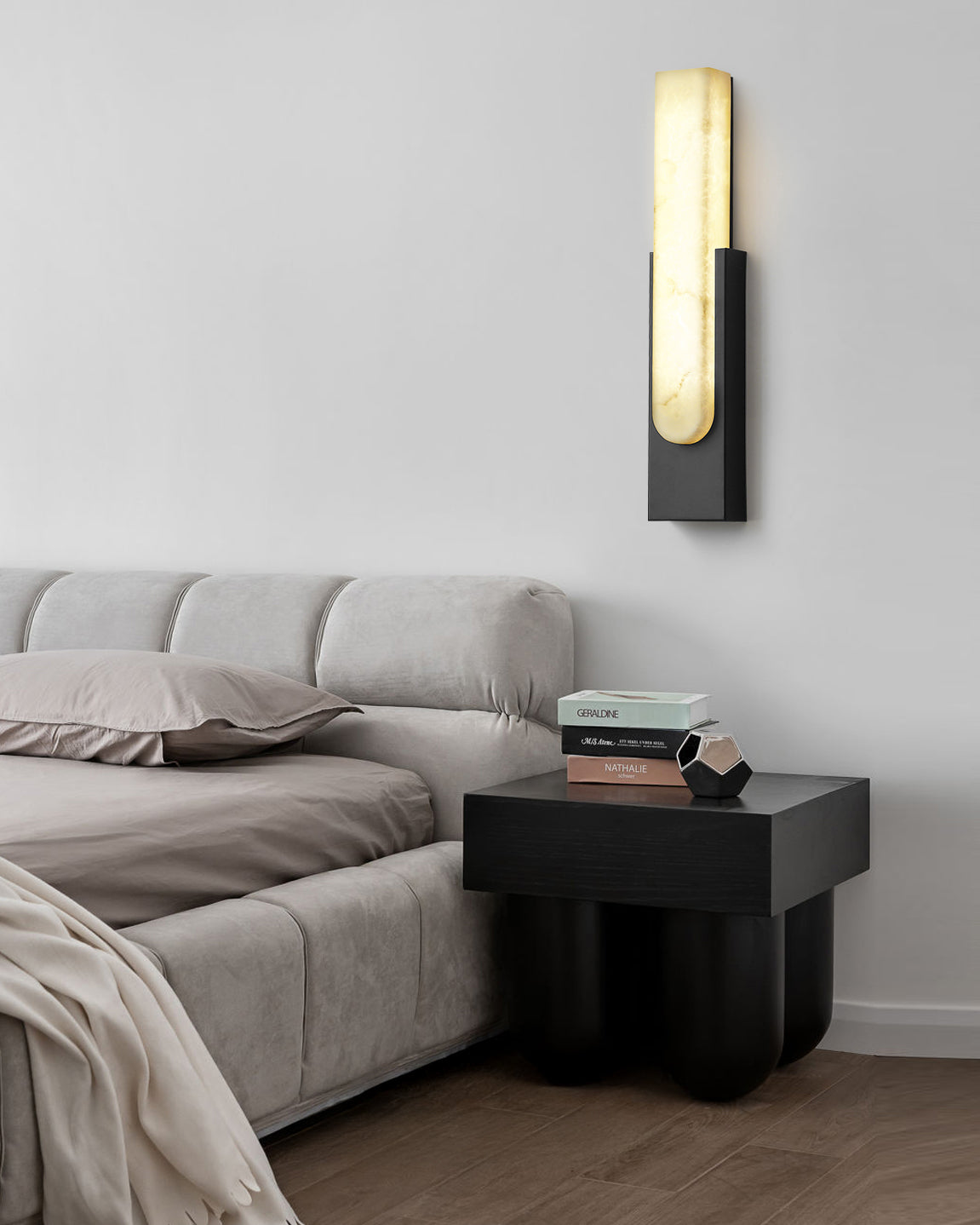 WOMO Rectangular Alabaster Wall Sconce -WM6160