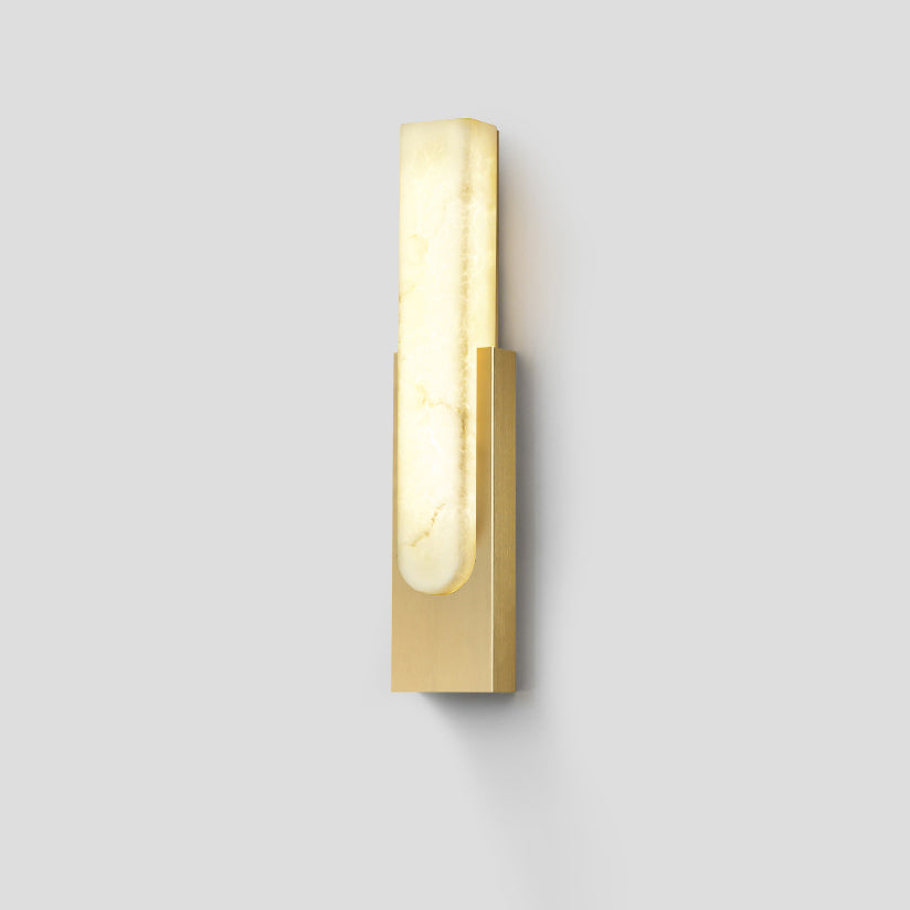 WOMO Rectangular Alabaster Wall Sconce -WM6160