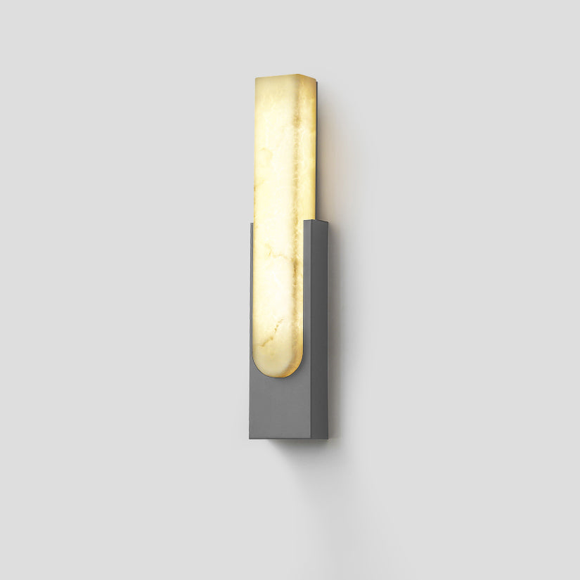 WOMO Rectangular Alabaster Wall Sconce -WM6160