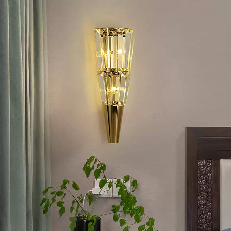 WOMO Cone Crystal Wall Sconce -WM6163