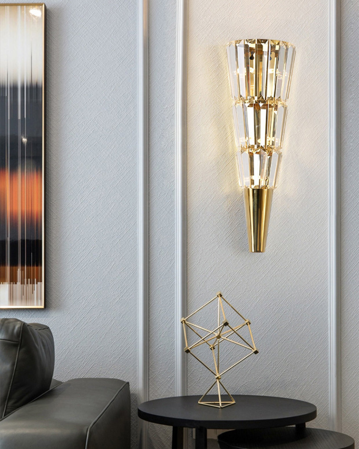 WOMO Cone Crystal Wall Sconce -WM6163