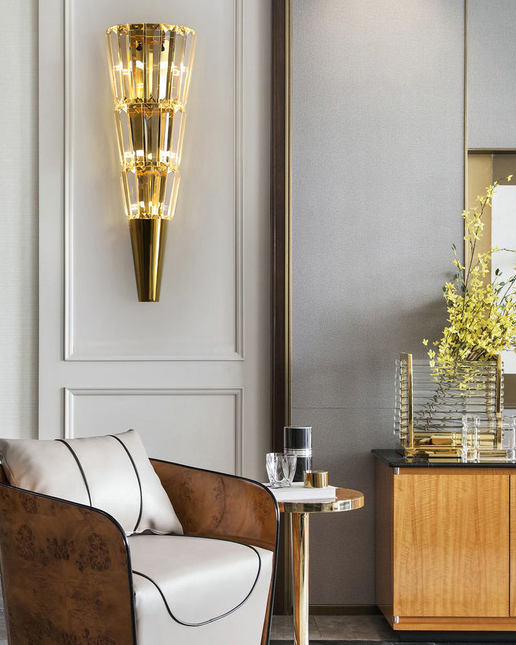 WOMO Cone Crystal Wall Sconce -WM6163