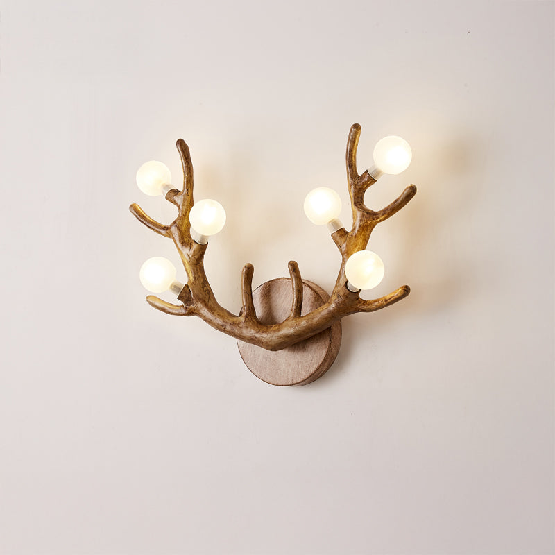 WOMO Antler Globe Wall Sconce -WM6165