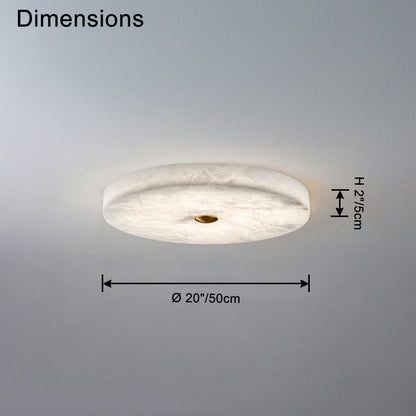 WOMO Modern Round Alabaster Ceiling Light-WM1118