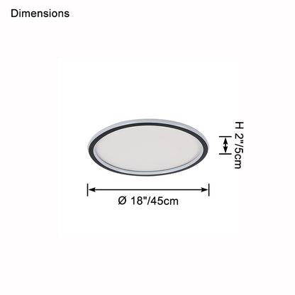 WOMO Flat Disc Flush Mount Ceiling Light-WM1122