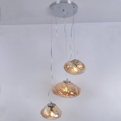 WOMO Cascading Blown Glass Pendant Chandelier-WM2101b