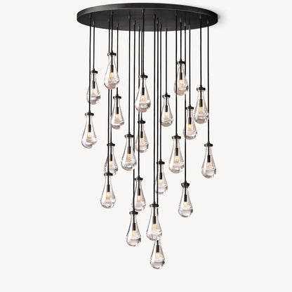 WOMO Raindrop Glass Chandelier-WM2809