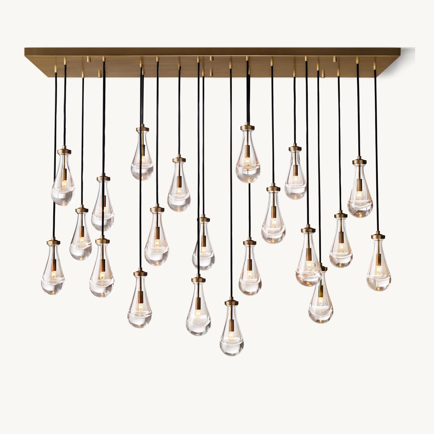 WOMO Raindrop Glass Chandelier-WM2810