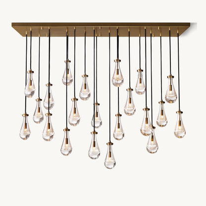 WOMO Raindrop Glass Chandelier-WM2810