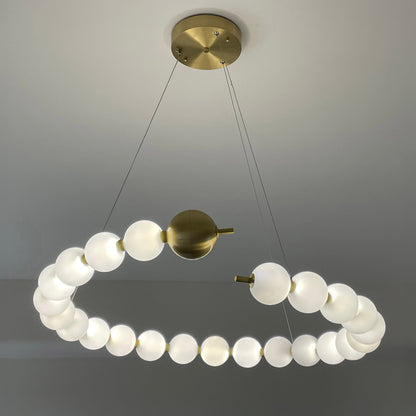 WOMO Spiral Pearl Chandelier-WM2812
