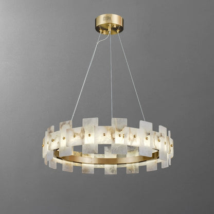 WOMO Tiered Alabaster Chandelier-WM2830