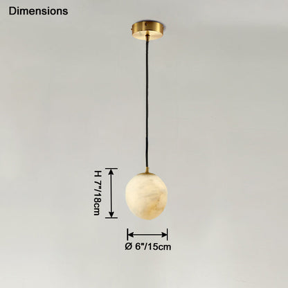 WOMO Irregular Alabaster Pendant Light-WM2868