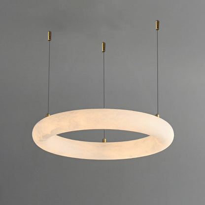 WOMO Alabaster Circle LED Chandelier-WM2873