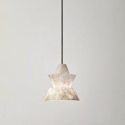 WOMO Hat Shaded Alabaster Pendant Light-WM2896