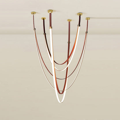 WOMO Ribbon Leather Chandelier-WM2908