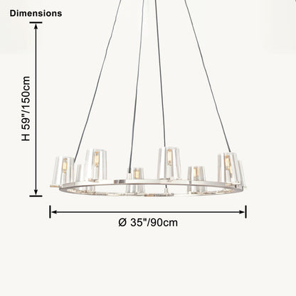 WOMO Candle Round Chandelier-WM2929
