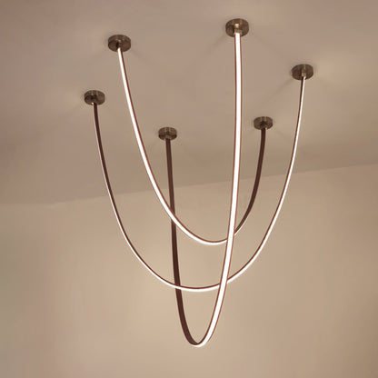 WOMO Leather Led Chandelier-WM2941