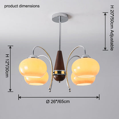 WOMO Dome Glass Arm Chandelier-WM2943