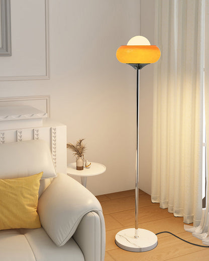WOMO Torchiere Orange Floor Lamp-WM7092